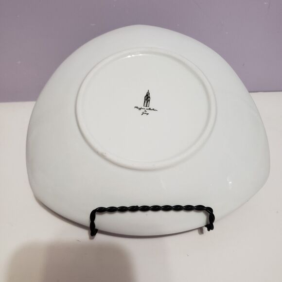 Chintz Purple Pansy Violet Triangular Decoritive Plate 8" - Picture 2 of 7